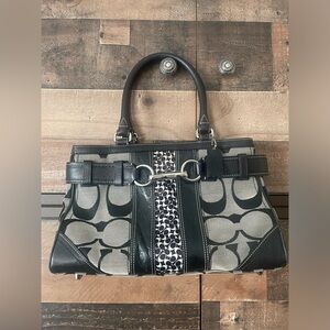 Vintage black coach purse